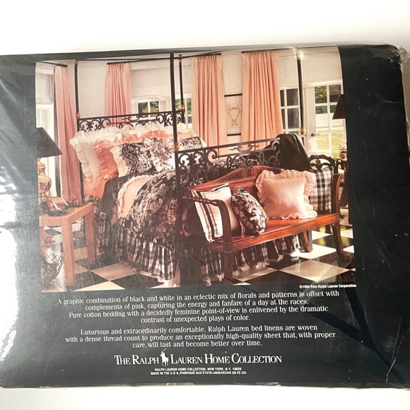 Ralph Lauren Gazebo Style King Flat Sheet - new in unopened package - Picture 2 of 2
